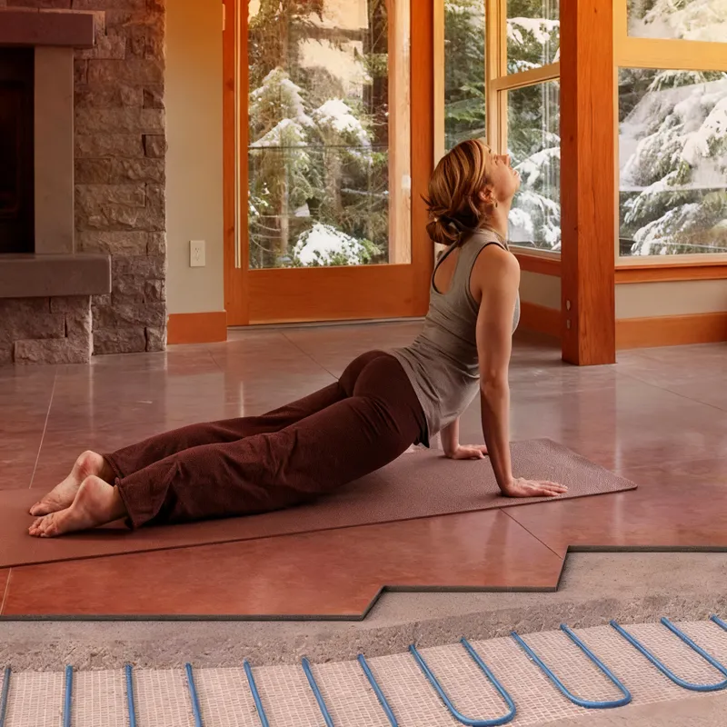 use electric floor heating mats